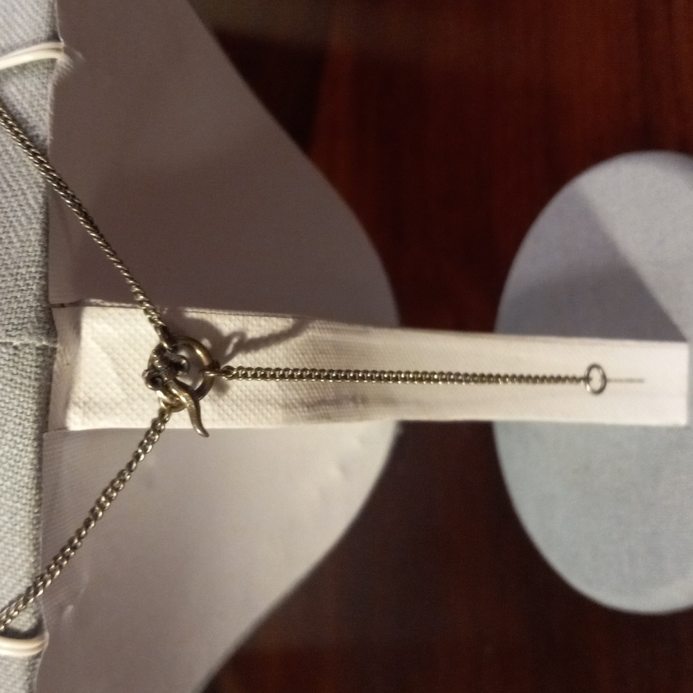 2-Sided 19" Cross Necklace AND Fishhook Earrings, Silver/Turquoise - Picture 4 of 4